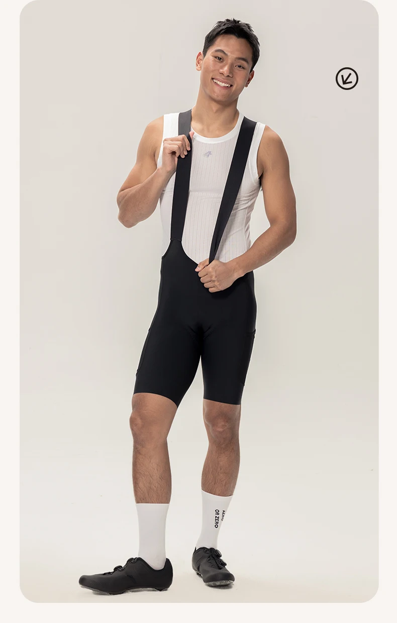 LAMEDA Herren-Radsport-Trägerhose, professionelle Radsport-Träger, 6-Stunden-Pads, hohe Taille, Fahrrad-Shorts, atmungsaktive Rennrad-Bekleidung – Detail 29
