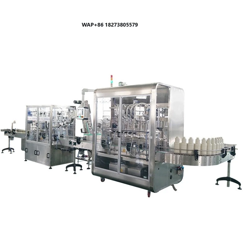 Automatic Six-head Glass Beverage PLC Tomato Sauce Vinegar Soy Sauce Ketchup Chili Hot Sauce Paste Filling Machine