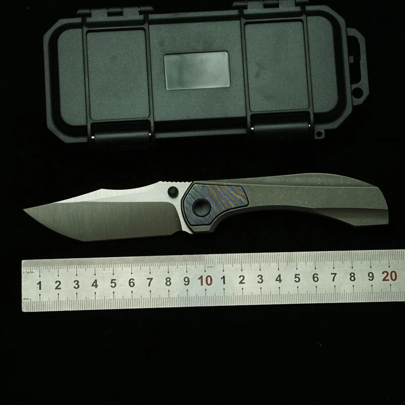 Складной нож LEMIFSHE Raptor V3 с лезвием M390 и рукоятью из титанового сплава, многофункциональный инструмент EDC для активного отдыха, кемпинга, кухни и выживания