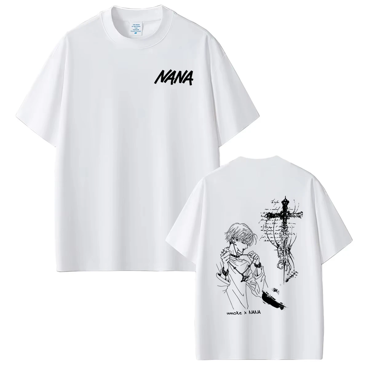 Hot Sale Anime Black Stones Oosaki Nana Okazaki Shinichi T-shirt Men Women Gothic Cotton T-shirt Harajuku Hip Hop Punk T-shirt