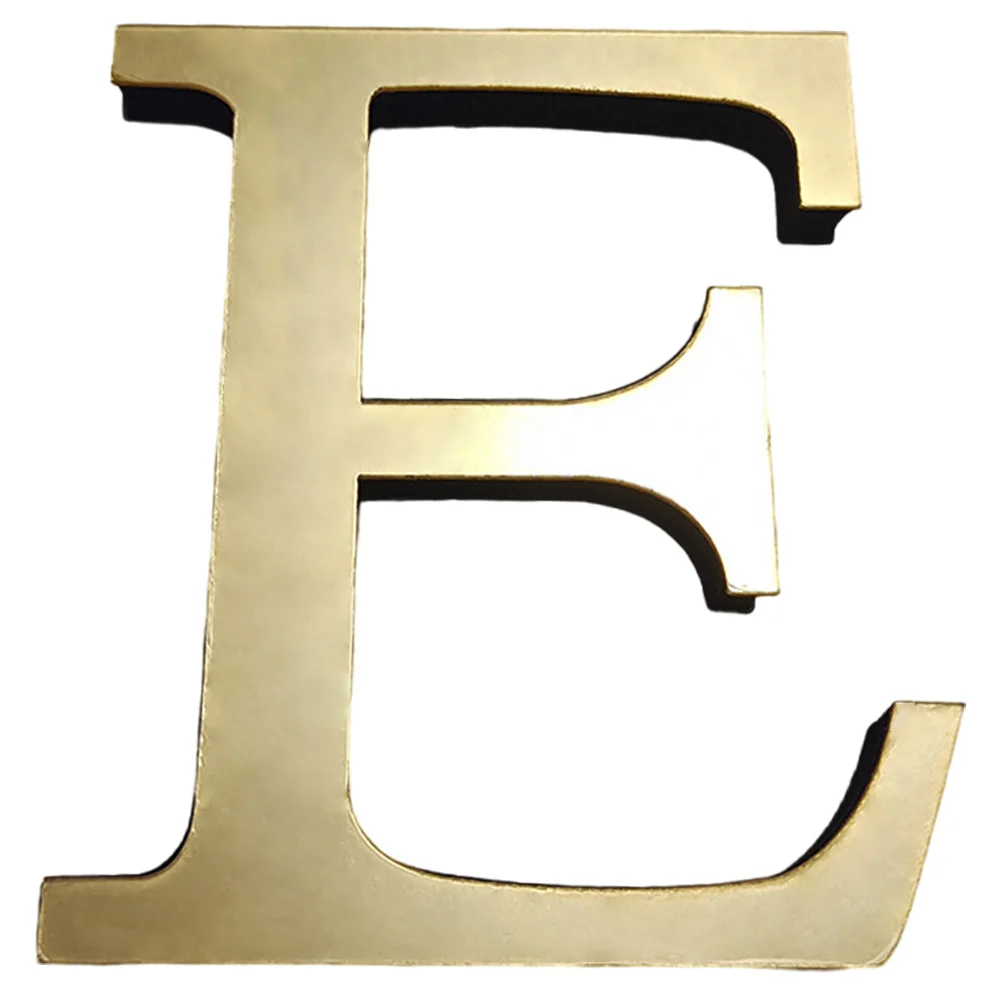 20 سنتيمتر ثلاثية الأبعاد الاكريليك الإنجليزية رسائل ملصقات جدار ديكور لتقوم بها بنفسك صور مطبوعة للحوائط الذهب رسائل جدار ديكورات للديكور المنزل