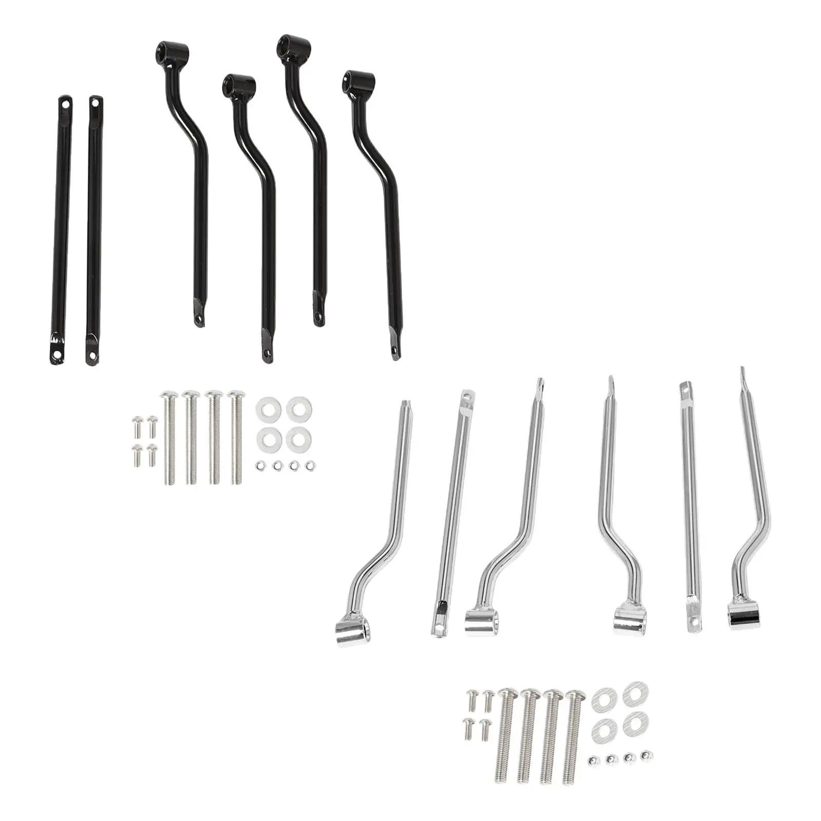 

Universal Motorcycle Saddlebag Supporting Bars Brackets Easy Install Premium