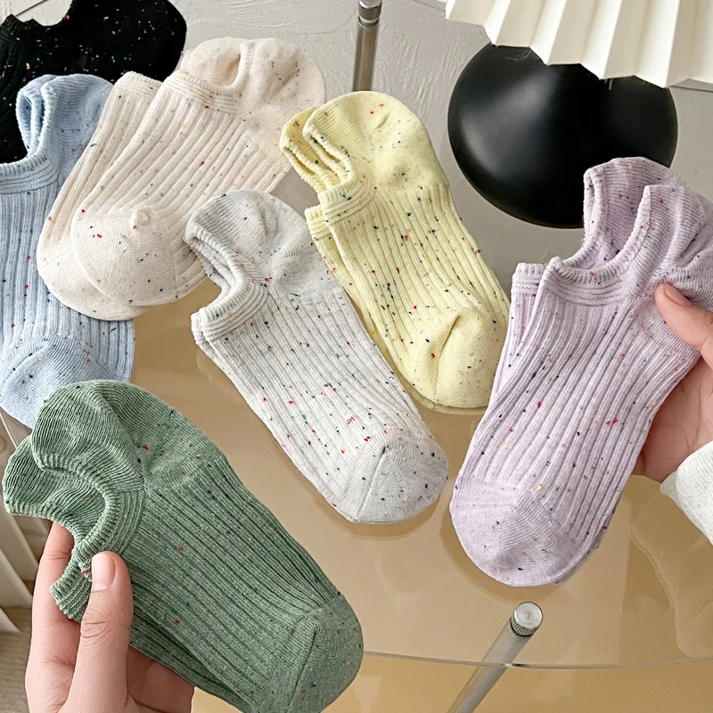 Skarpety damskie kapcie letnie nowe trendy Casual skarpetki niewidoczne dziewczęce antypoślizgowe japońska moda niewidoczne skarpetki dla kobiet Kawaii