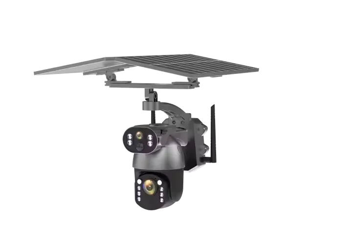 UBOX 4G بطاقة Sim 3MP 20X زووم بصري تعمل بالطاقة الشمسية كاميرا بطارية خارجية لاسلكية مزدوجة Lens12W 6MP كاميرا تعمل بالطاقة الشمسية #4