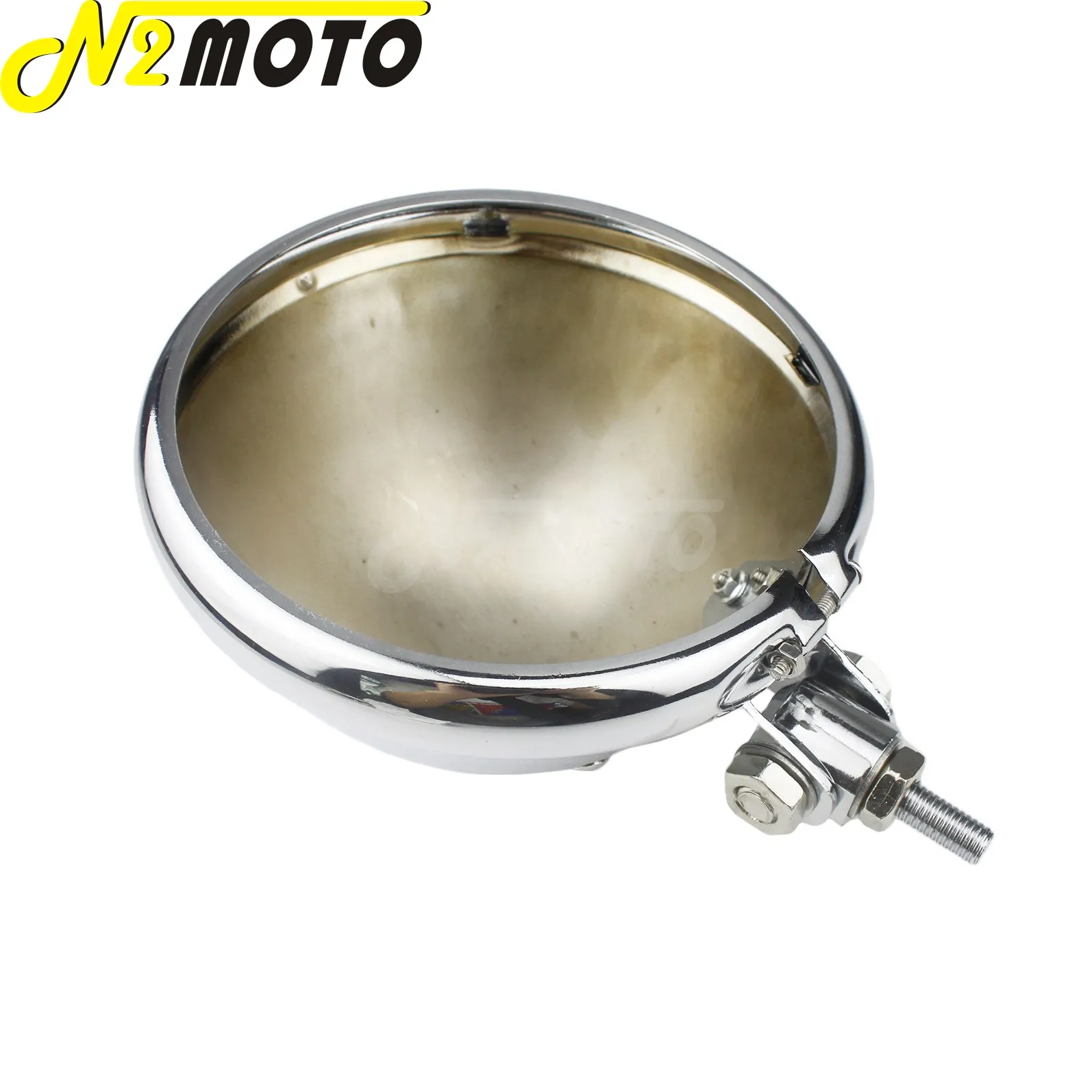 Chrome Motorcycle Headlamp Housing 5.75\