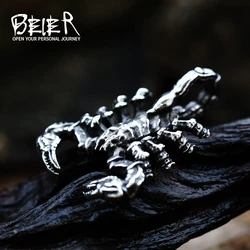 Beier 2022 New Fashion Stainless Steel Scorpion Pendant For Men Punk Animal Jewelry Exquisite  Creativity Gift Wholesale