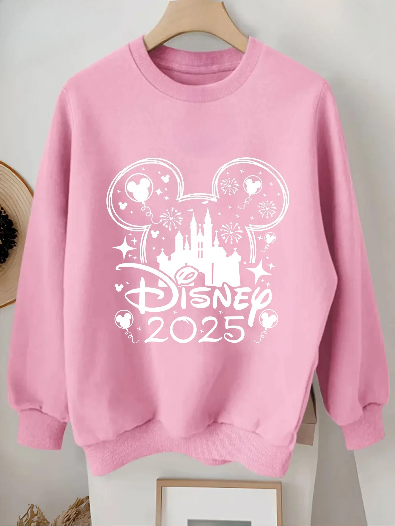 Disney Mickey Friend Castle Sweatshirt Dames Heren Hoodie Pullover Casual Top Herfst Winter Fleece Oversized Unisex Paarjassen