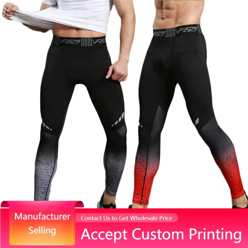 2022 Wholesale Soft Sweatpants Custom Mens Compression Leggings For Men Black Pants