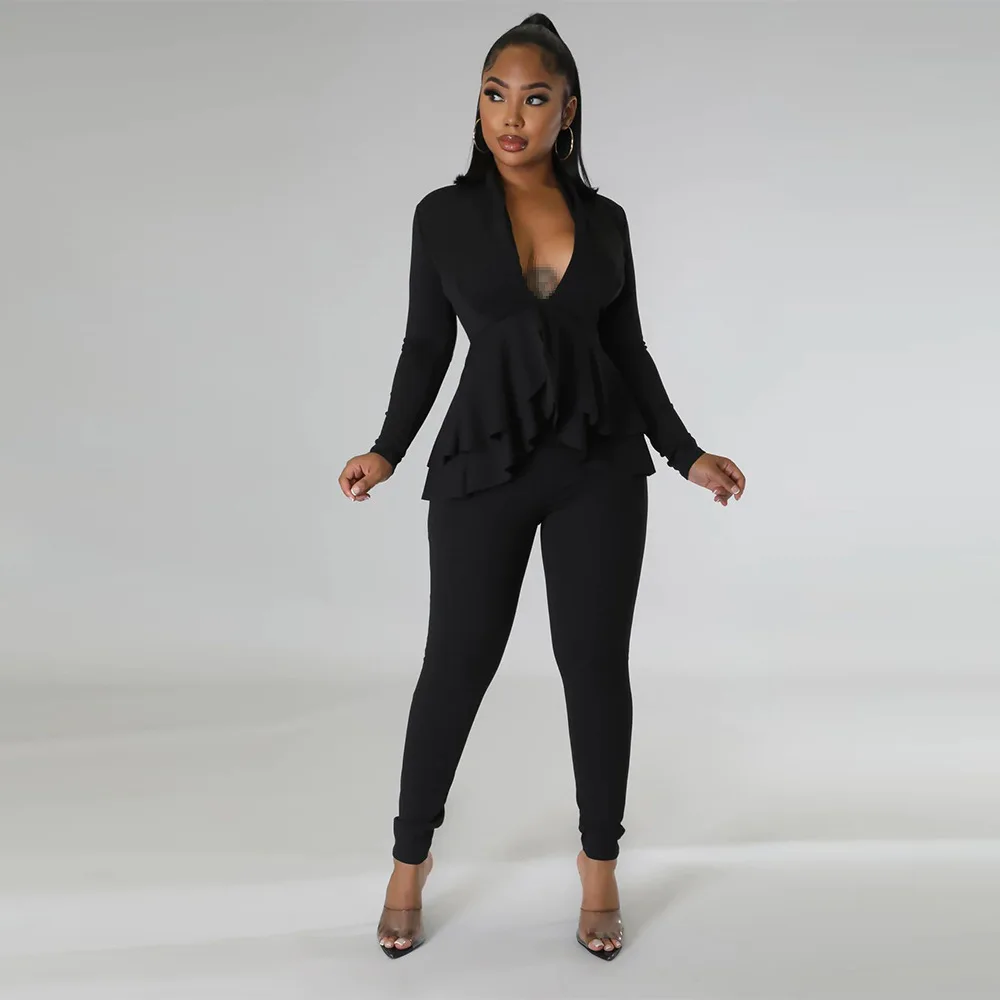 pants sets suits for women 2022 office outfits women suits lady set pants long sleeve two piece outfit 2022 clothes for woman