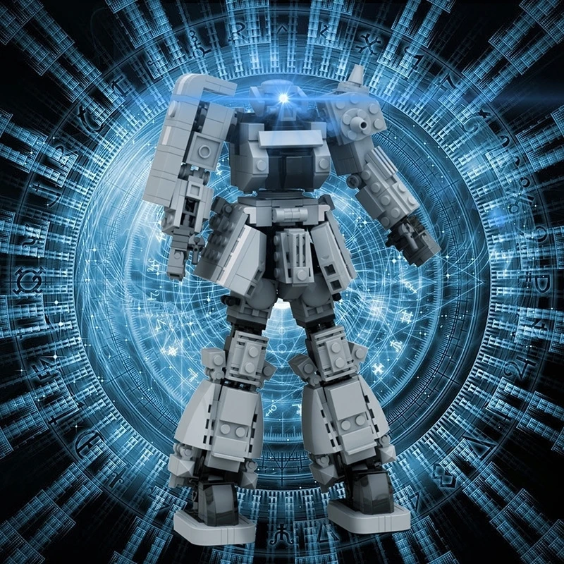 

Zaku Mech, маленькие гранулы, строительные блоки, креативная сборка своими руками, образовательный строительный набор, Коллекционная модель, игрушка в подарок для мальчиков