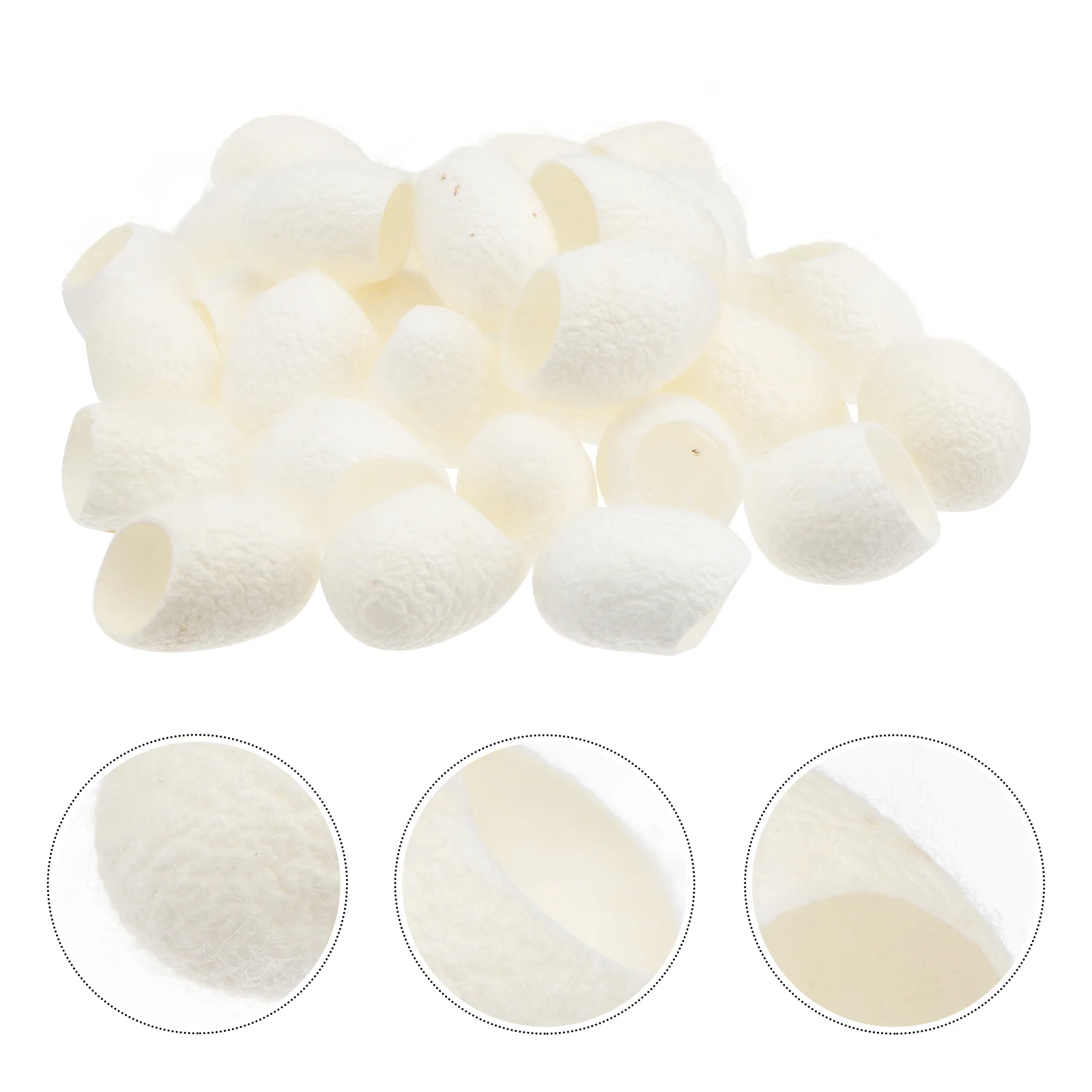 Bola De Seda Natural Para Cuidados Com A Pele, Esfoliante De Beleza, Limpeza De Rosto, Limpeza Anti-Envelhecimento, 100 PCs