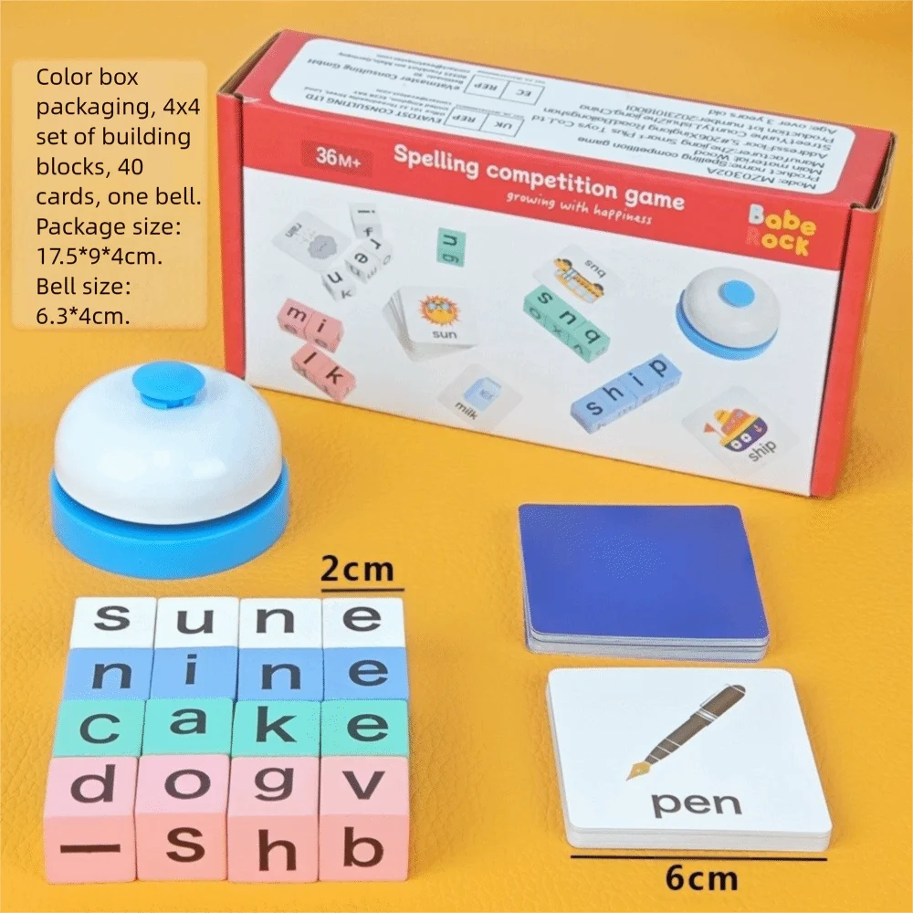 

Puzzle To Teach English Letters Wooden Spell Word Toy Wooden Teaching Aids Letter Cognitive Challenge Toy