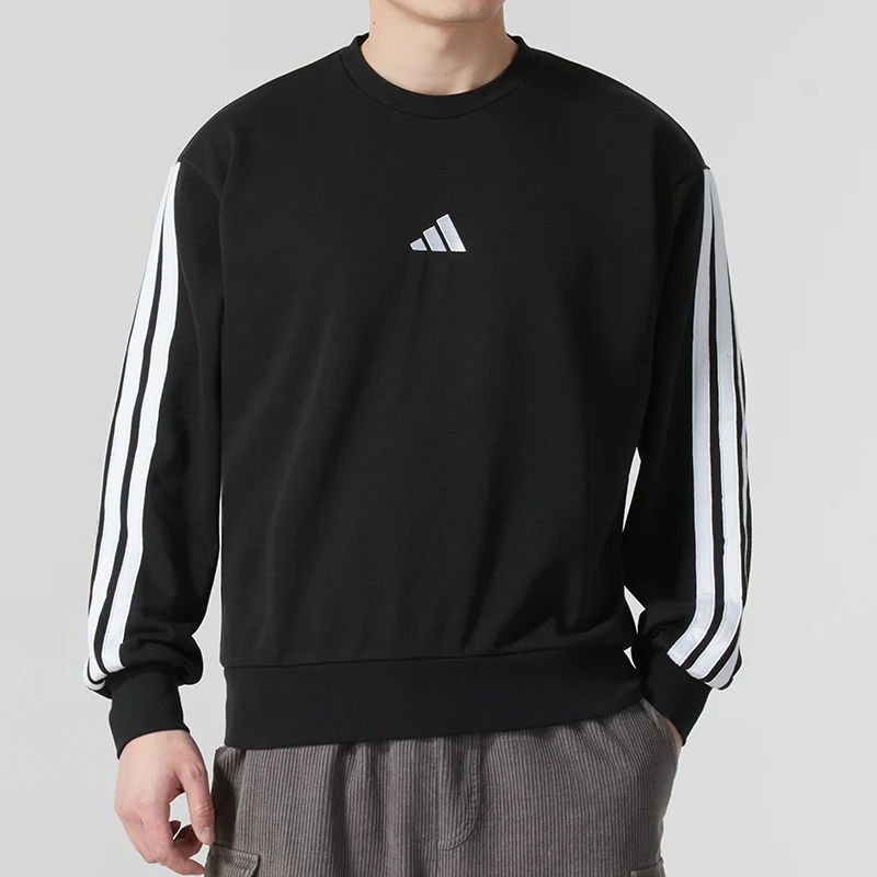 

Мужской свитшот Adidas m 3S ft Swt с круглым вырезом, спортивный топ Je6372