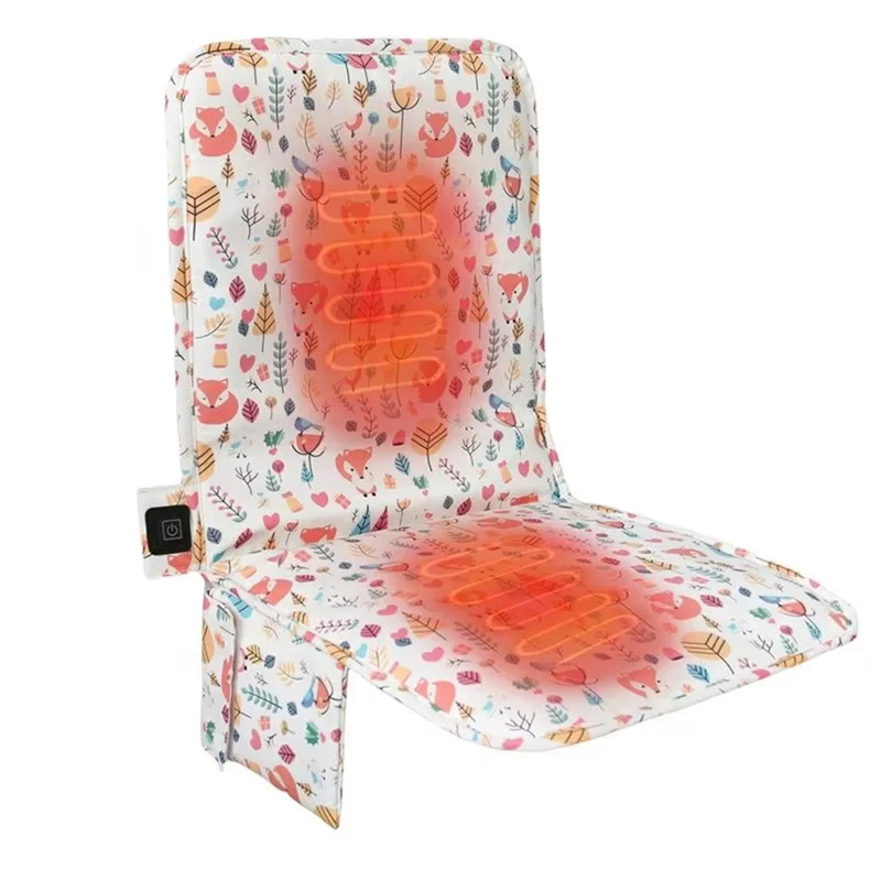 Коврик для сиденья LICE с подогревом для стадиона, подушка для сиденья для кемпинга на открытом воздухе со спинкой, 3-скоростной коврик для стула с температурой для спортивной рыбалки