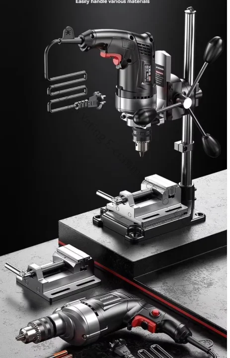 Industrial-grade Drill Press Stand; High-precision, Multifunctional Compact Drill Press Stand; Benchtop Drill Stand.