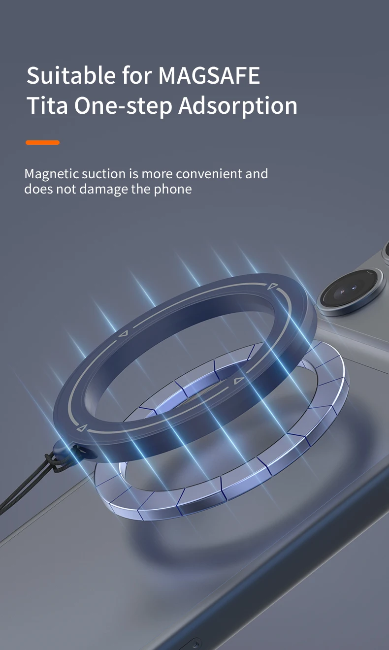 Handy-Lanyard für MagSafe Magnetring, Trageband für iPhone 17 16 15 Samsung Xiaomi, Mehrere Farboptionen – Detail 3