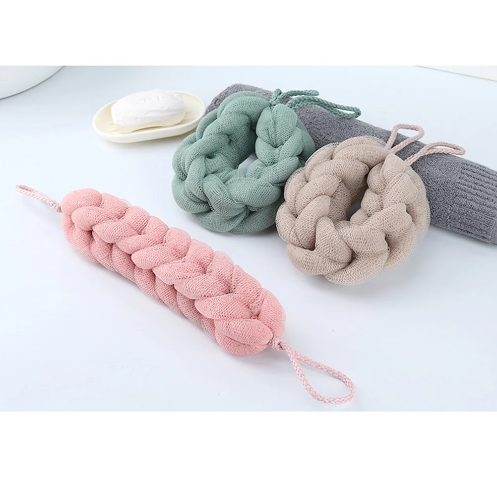 3PCS Bathing Strips Making Back Rub Shower Exfoliating Towel Long Bath Towel Bathroom Supplies back rub towel