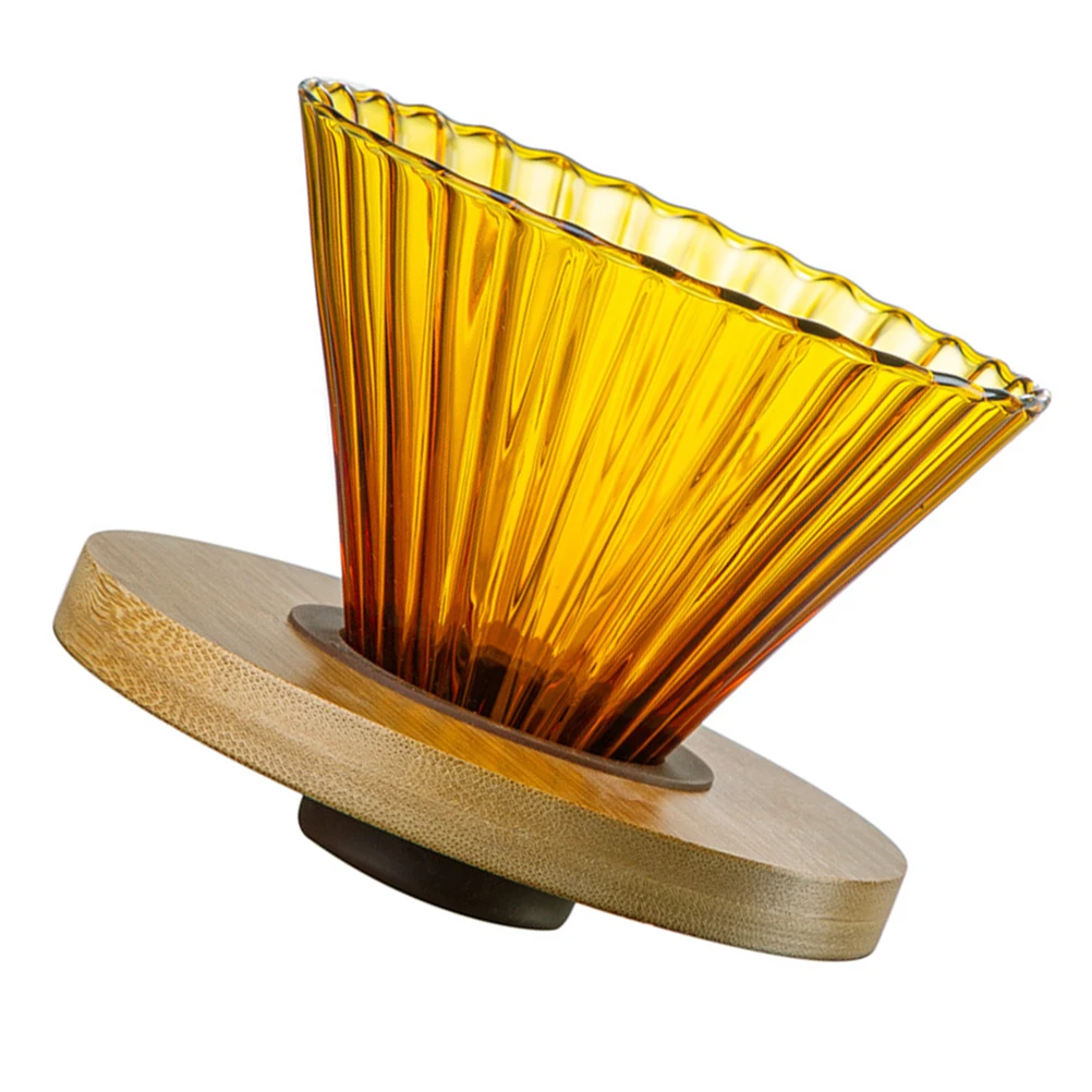 

Coffee Pot Funnel Filter Pour-over Cone Delicate Accessories Decorative Wooden Household Dripper Travel