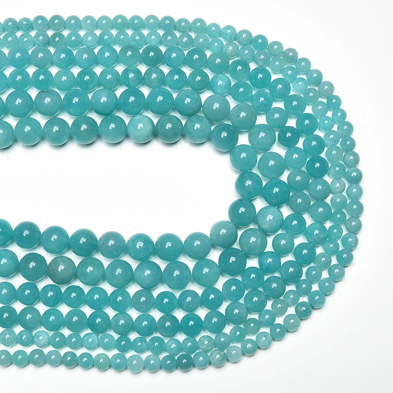 4m6m8m Großhandel runde natürliche Ozean Achat Jaspis Stein Perlen natürliche Edelstein Perlen DIY lose Perlen für Schmuck machen Strang – Detail 19