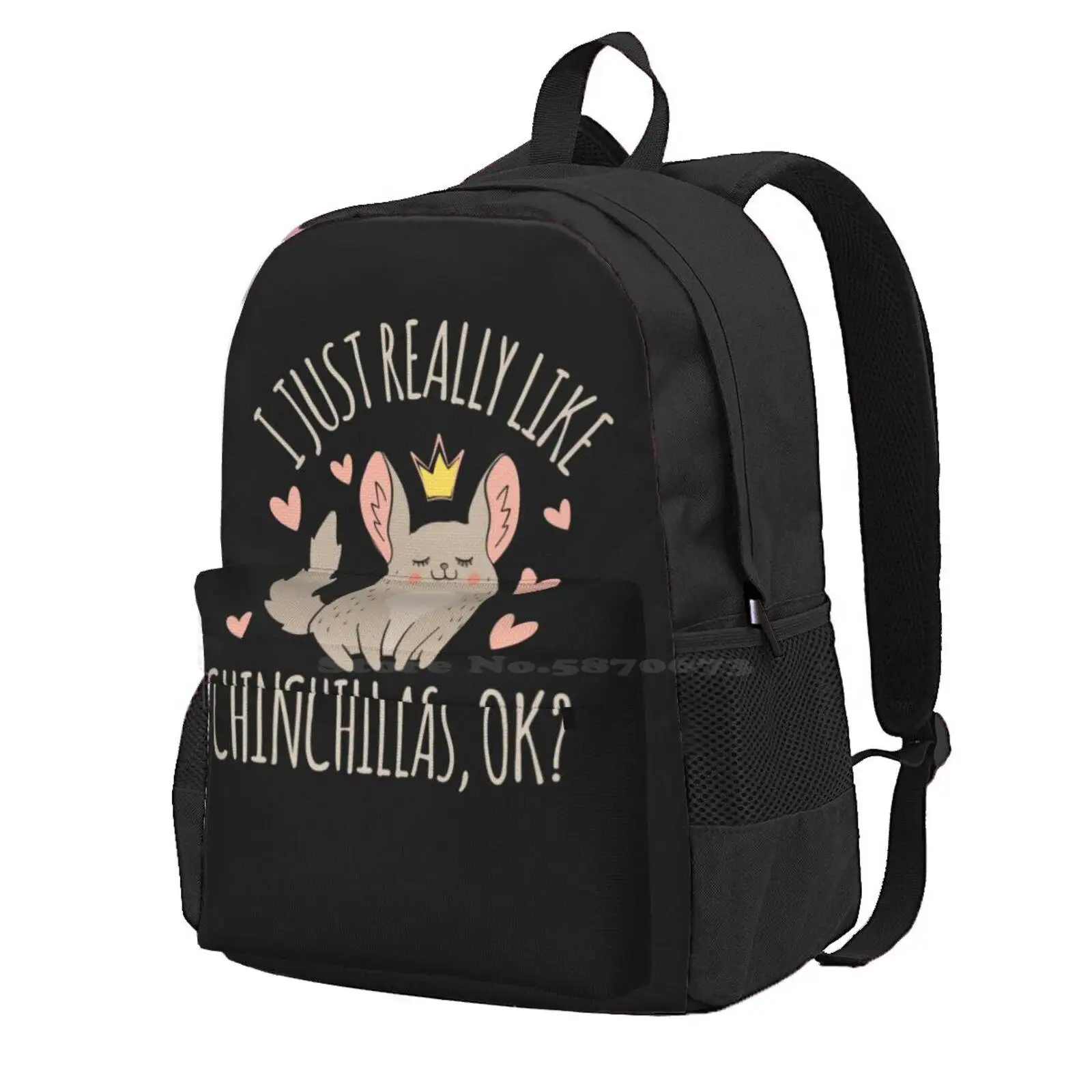 

I Just Really Like Chinchillas, Ok - Funny Chinchilla Lovers Hot Sale Schoolbag Backpack Fashion Bags Chinchilla Owner