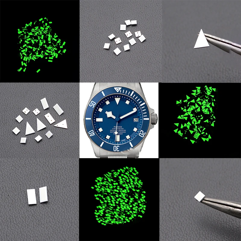 Watch Dial Hour Indices Markers Fit 28.5mm FXD GMT SKX007 SKX009 Men's Watch Dial Parts Aftermarket Replacements