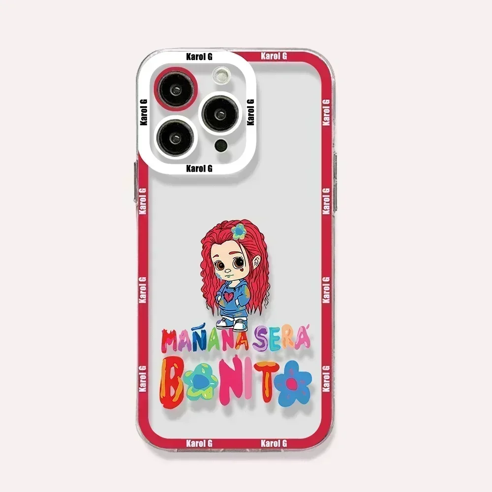 Karol G Manana Sera Bonito Чехол для телефона для iPhone 15 14 13 12 Mini 11 Pro Max X XR XS 6 7 8 SE20 Plus Мягкий силиконовый прозрачный чехол