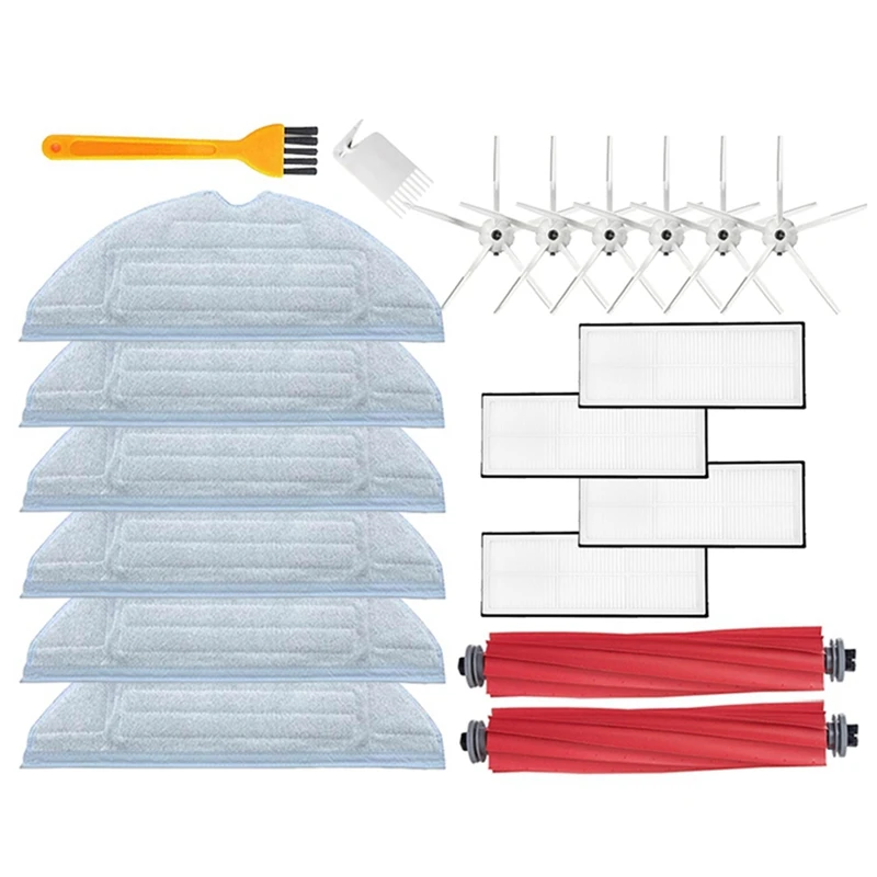 Peças de reposição para aspirador, Escova principal, Filtro Hepa, Mop, Pano, Escova Lateral, Xiaomi Roborock S7, S70, S75, S7Max, T7S Plus