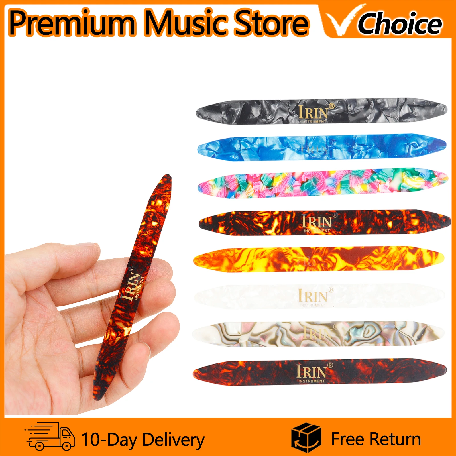 5Pcs of Oud Pick Celluloid ABS Long Pick String Yueqin Oud Piano Universal Elastic Pick Professional String Instrument Accessory