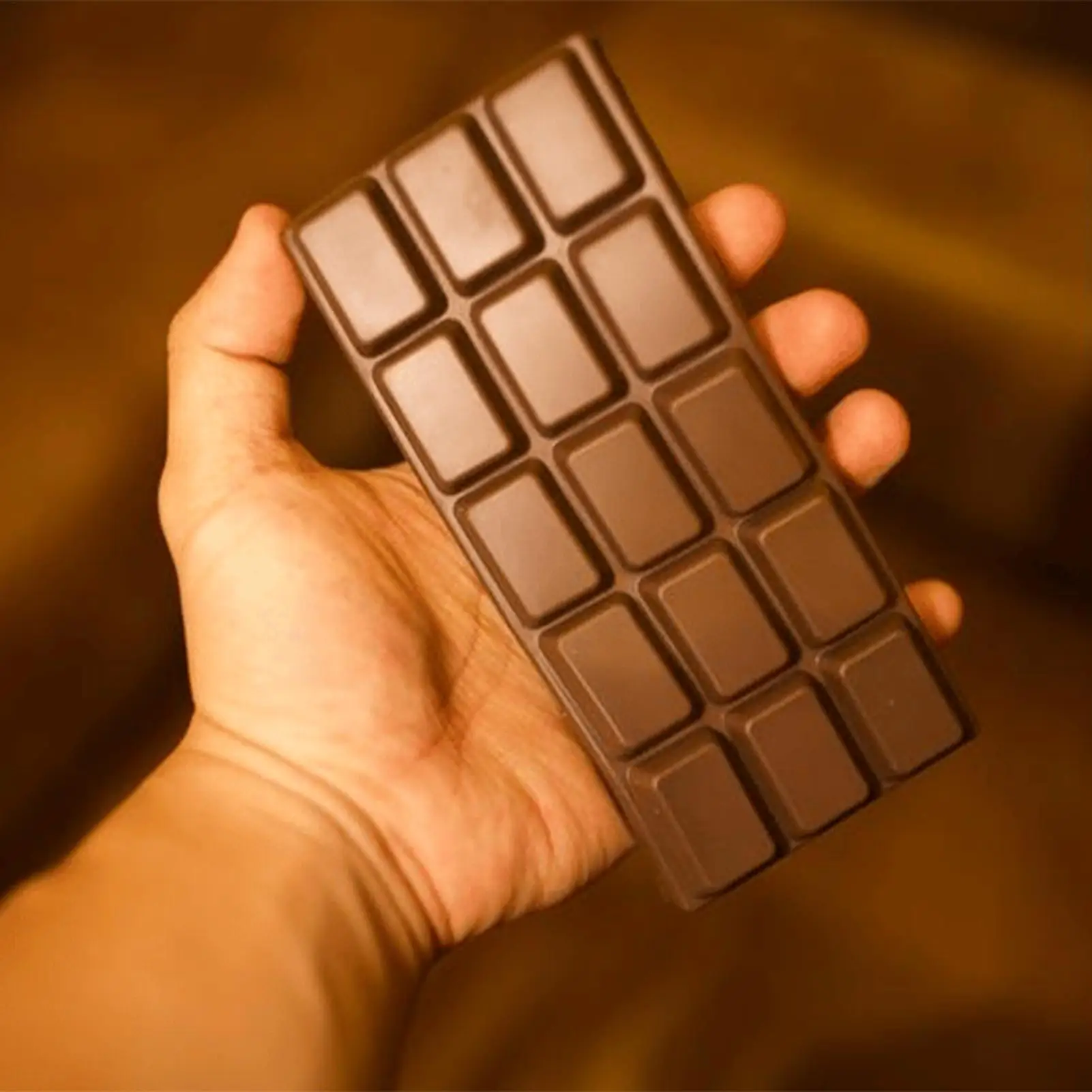 Simulated Chocolate Squeeze Toy PU Soft and Slow Rebound Office Stress Relief Toy Hand Relaxation Gift Desktop Ornament