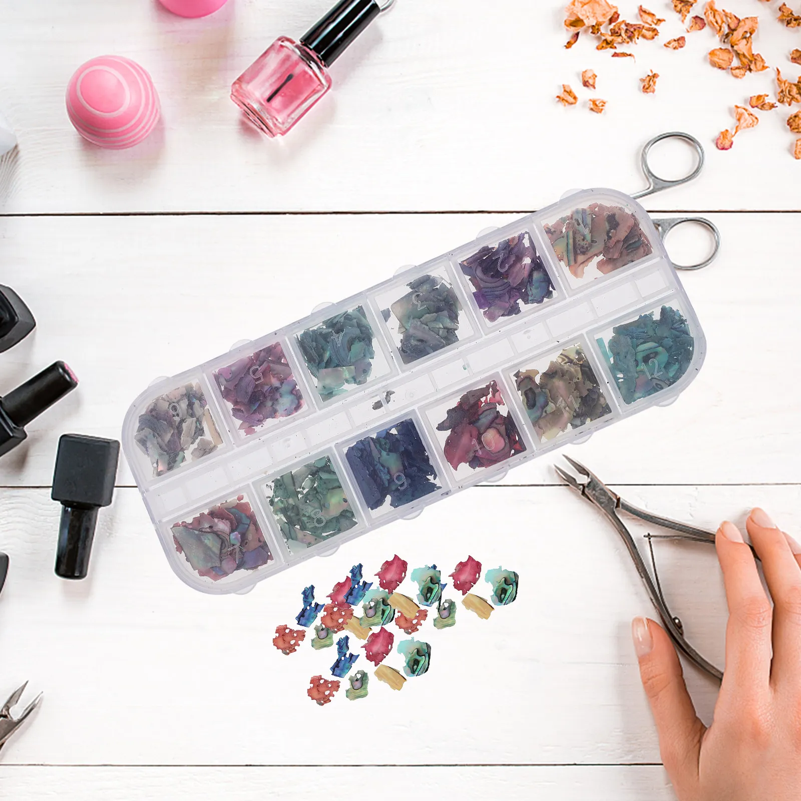 

Изысканные декоративные элементы для ногтей в форме ракушек, украшения для маникюра для женщин, маленькие аксессуары для маникюра, подходят для искусственных и натуральных ногтей, для вечеринок и выпускных.