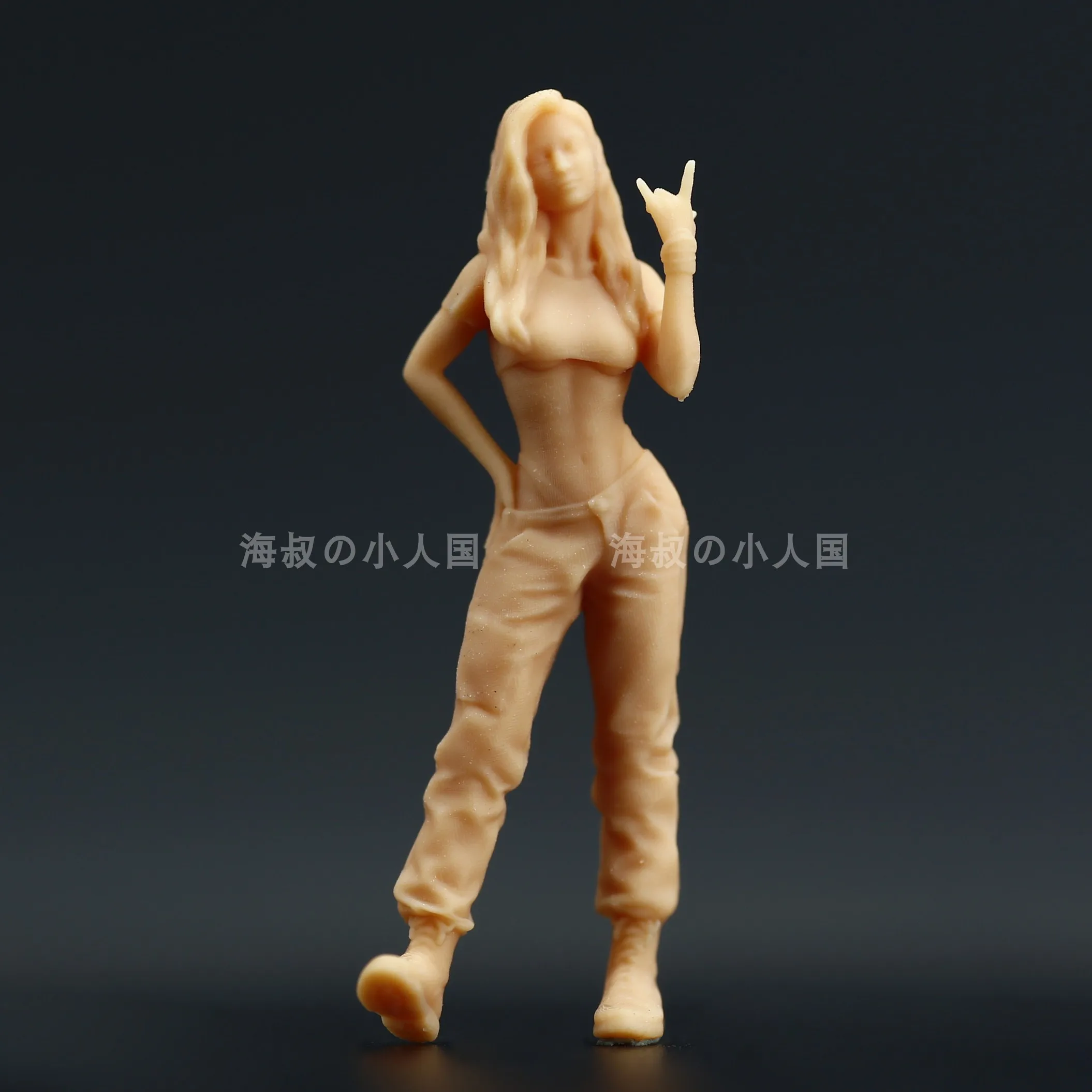 미니어처 피규어 1/64 1/43 십대 트렌디 소년 소녀 음악 댄스 피규어 인형, 3D 프린트 디오라마 모래 테이블 장면 소품 디스플레이