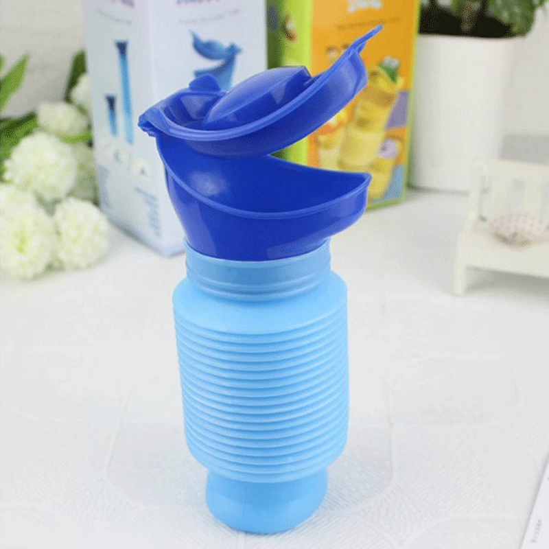 Portable Urinal Shrinkable Personal Mobile Toilet Potty Women Adult Kid Pee Bottle for Outdoor Car Travel Traffic Camping