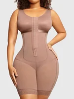 Fajas Colombianas para mujer, ropa moldeadora con Control de barriga, moldeador de cuerpo completo posparto, levantador de glúteos, cintura delgada, entrepierna abierta