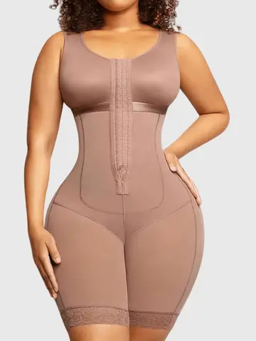 Women Fajas Colombianas Tummy Control Shapewear Postpartum Full Body Shaper Butt Lifter Bodysuit Slim Waist Open Crotch