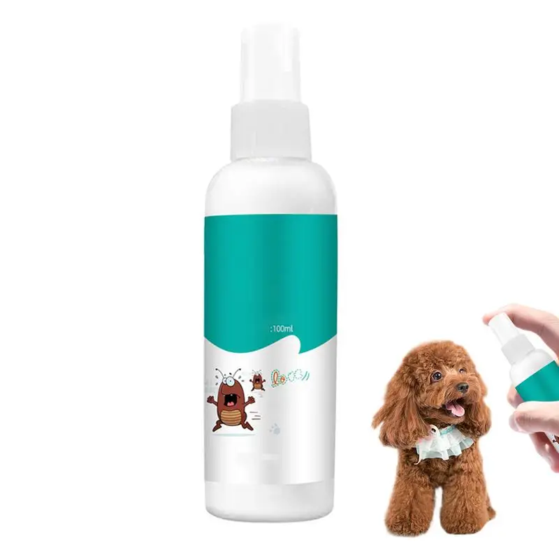 100ml Pet Expel Fleas Lice Treatments Spray Quick And Handy Fleas Ticks Expellent For Dogs Cats Pet Health Spray Supplies