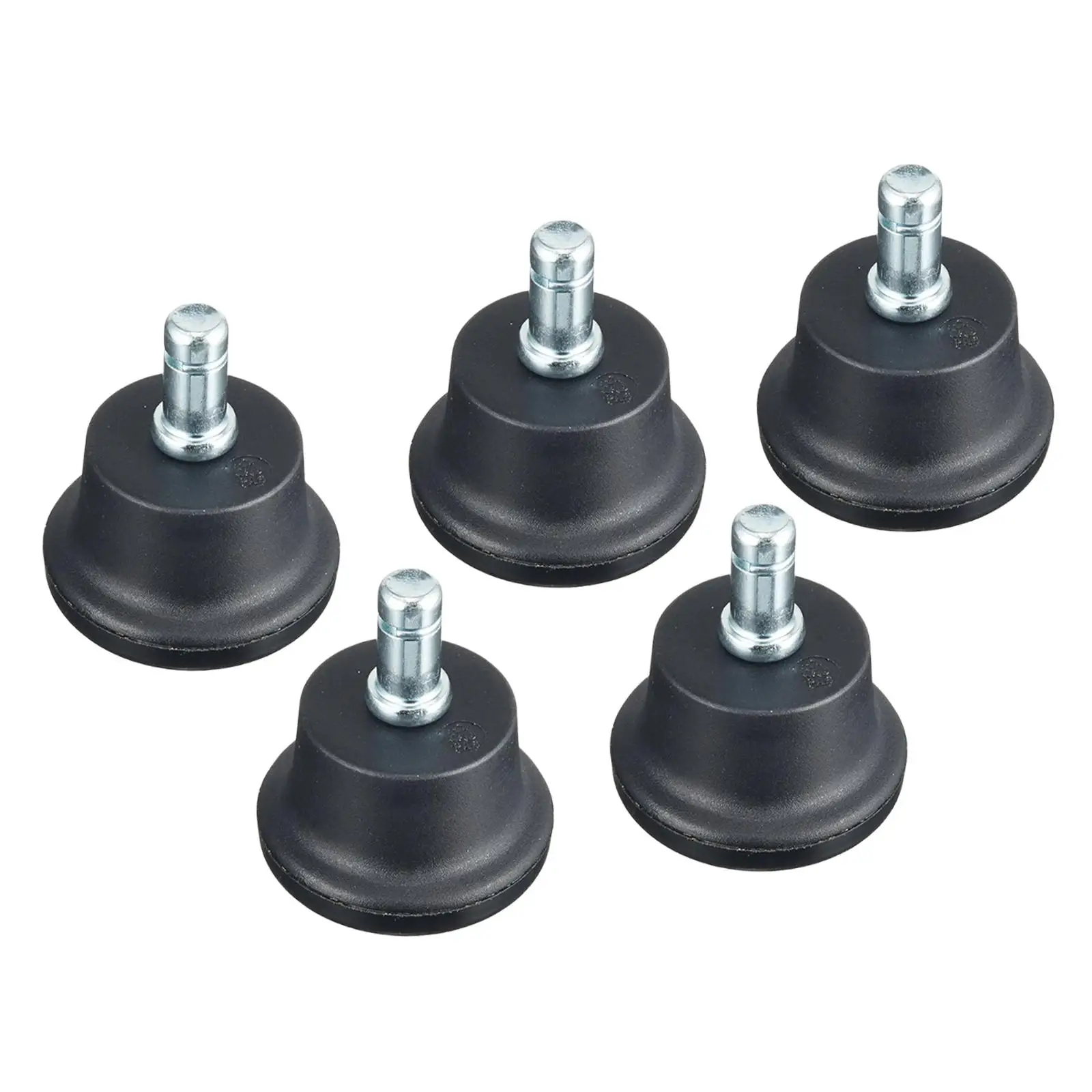 5Pcs Office Chair Glides for Sofas Shelves Storage Racks Wheel Stopper Bell Glides to Replace Casters Fixed Stationary Castors