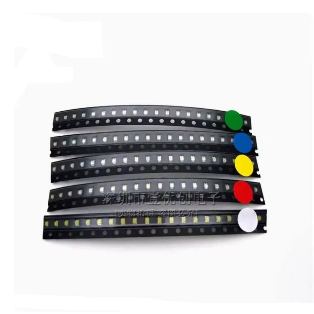 LED KIT 5 ColorsX20pcs SMD 0805 Led Kit Green/Blue/Yellow/White/Red Light Diode