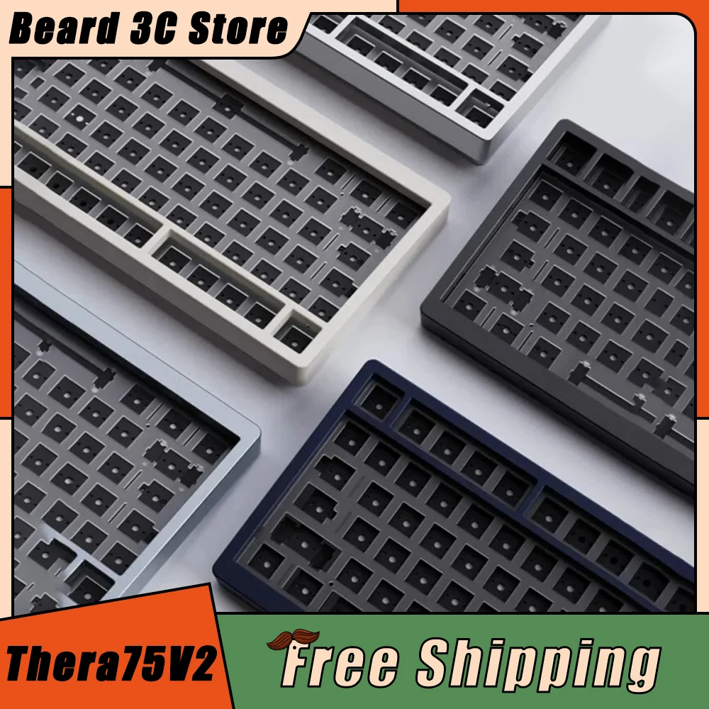 

Luminkey Thera75V2 Mechanical Keyboard Kits Aluminum Alloy Gasket Wired Gaming Keyboard Ergonomics Pc Gamer Accessories Gifts