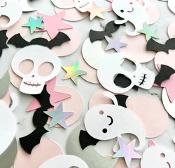 Halloween Confetti Ghost Bat Decoration Throwing Props Desktop Decoration Confetti Supplies
