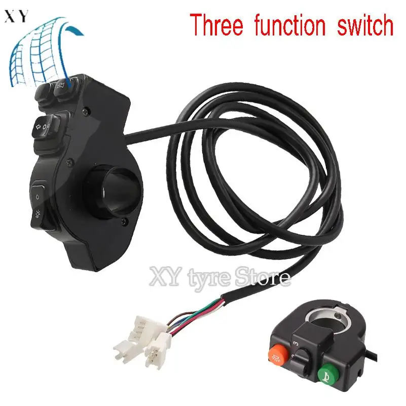 

Three in one motorcycle handle horn turn signal headlight controller switch motorcycle modification parts handle switch