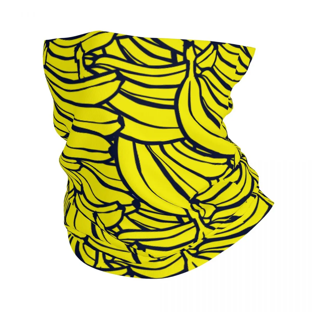 Yellow Banana Bandana Neck Cover Printed Balaclavas Wrap Scarf Multi-use Cycling Fishing for Men Women Adult Washable