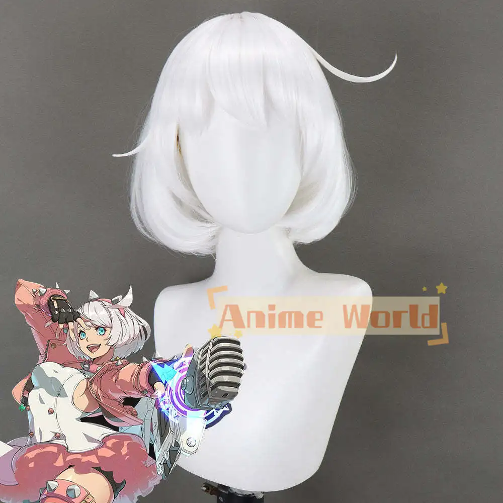 Guilty Gear -Strive- Elphelt Valentine White Cosplay Wig