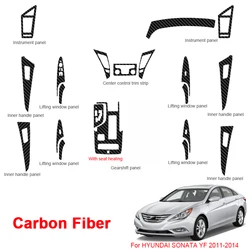 For Hyundai Sonata YF LF 2011-2017 Car Interior Sticker Lifting Window Panel Decal Gear Box Dashboard Film Internal Accessory