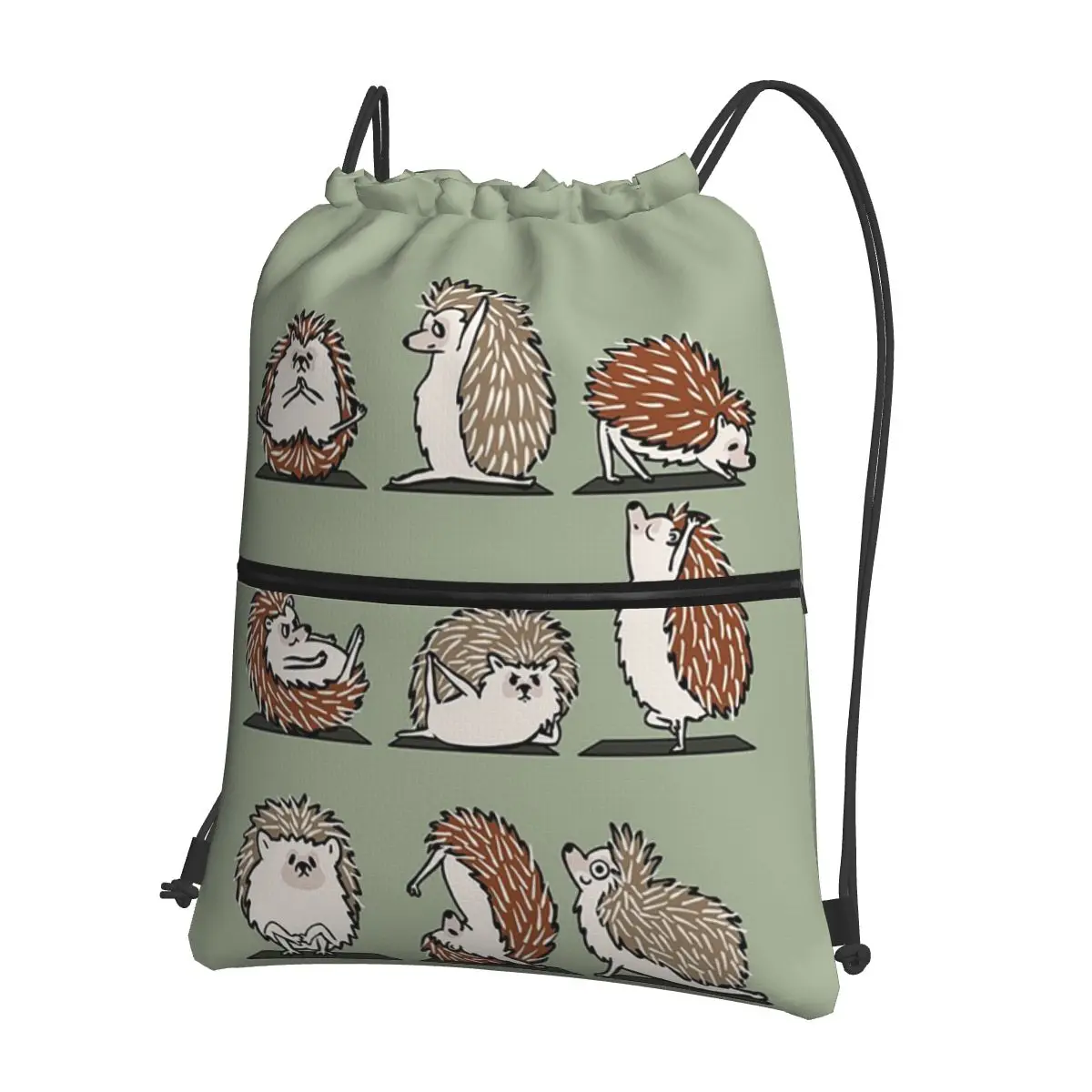 

Рюкзаки Hedgehog Yoga, портативные сумки на шнурке, спортивные сумки, сумки для книг для мужчин, женщин, студентов