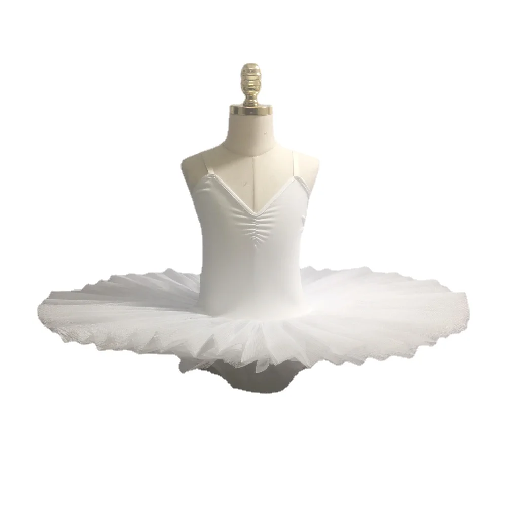 Skirt For Girls Kids Swan Lake Dance Pancake Tutu Leotards Ballerina Performance Clothing Skating Dress Children Ballet Tutu