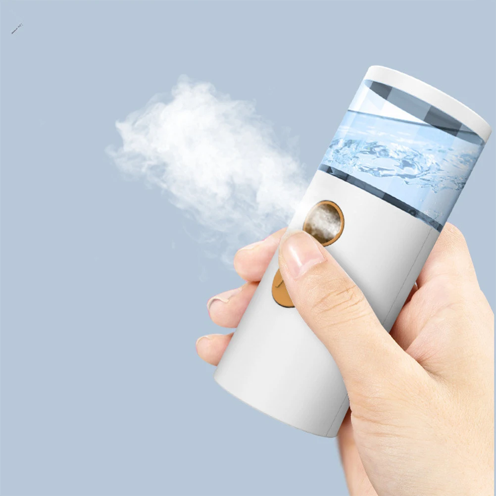 

2pcs Portable H held Humidifier Home Office Nano Aromatherapy Facial Travel ABS 800mah Mist Diffuser Skin Softening Air