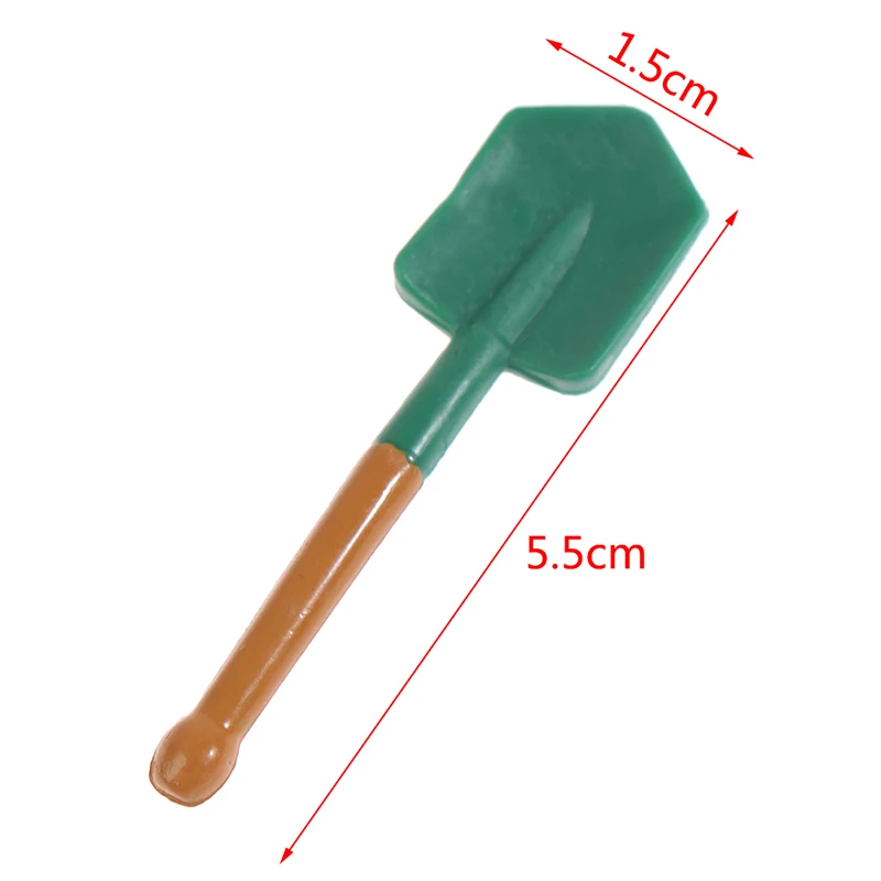 1:12 Dollhouse Miniature Shovel Farming Tool Model Toy Doll House Garden Decor