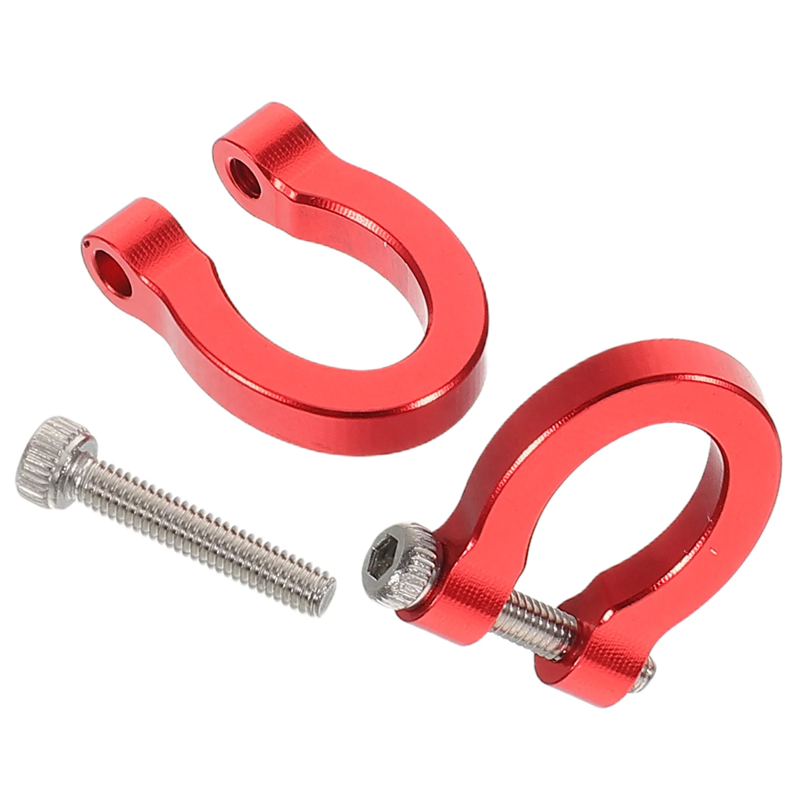 

2Pcs Multifunctional Tow Shackle for Rc Climbing Car Quick Setup Simulated Metal Design Durable Trailer Hook Parts