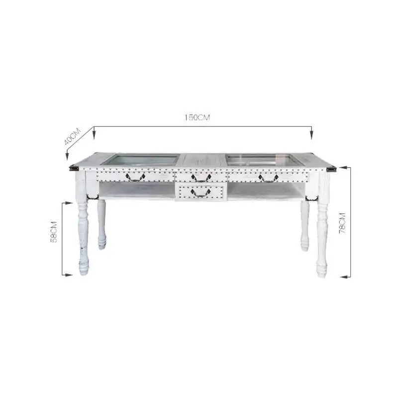 American Retro Manicure Table With Drawers Beauty Professional Elegant Nail Table Beauty Glam Mesa De Manicura Salon Furniture