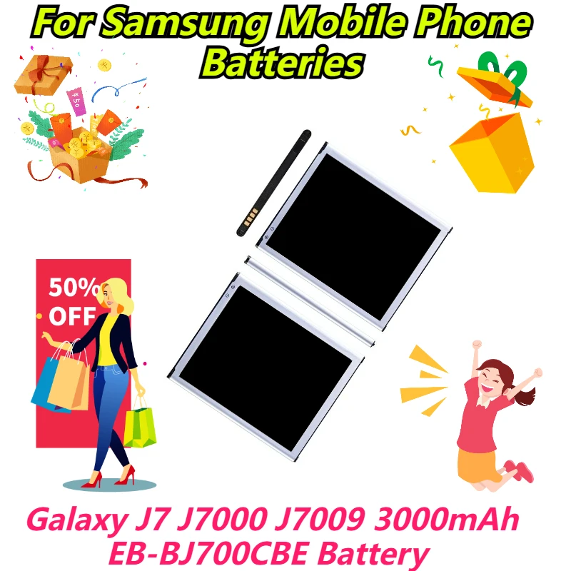 

Для Samsung Galaxy J7 J7000 J7009 Аккумуляторы для мобильных телефонов 3000 мАч EB-BJ700CBE Аккумулятор